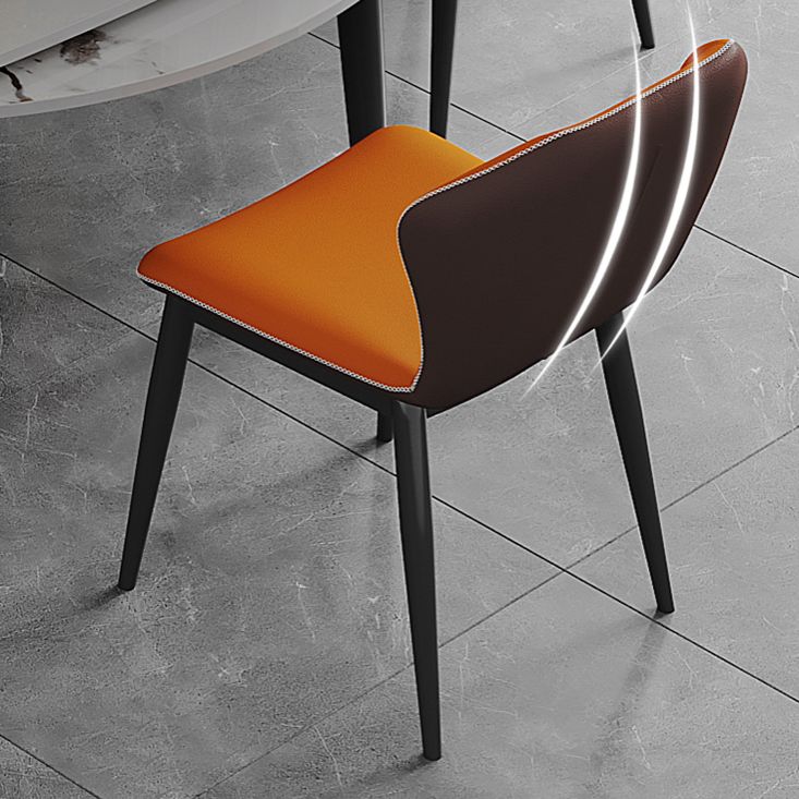 Space-Saving Minimalist Sintered Stone Top Kitchen Table Set of Black Legs Base for Dining Room Clearhalo 'Dining Room Sets' 'Dining Tables & Seating' 'dining_room_set' 'furn' 'furn_dining_room_set' 'Furniture' 'furniture_dining_room_set' 'Kitchen & Dining Furniture' 'kitchen&dining_furn' 'kitchen' 1200x1200_dbb414b9-0f8d-4b6a-81f6-fc02b5247b54