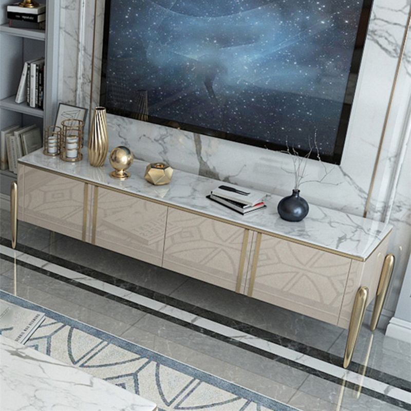 Glass Enclosed Storage TV Stand Luxury Rectangle TV Cabinet with Doors Clearhalo 'furn' 'furn_tv_stands_entertainment_centers' 'Furniture' 'Living Room Furniture' 'TV Stands & Entertainment Centers' 'TV Stands & Media Storage Furniture' 'tv_stands_entertainment_centers' 1200x1200_dbb430d2-57fb-4190-97c6-1f45d0c75830