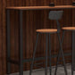 Ensemble de Table de Bar moderne 1/5 pièces, Table de comptoir rectangulaire en bois avec tabourets pour cour