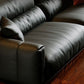Black Genuine Leather Sofa Mid-Century Modern Square Arm Sofa Clearhalo 'furn' 'furn_sofas' 'Furniture' 'Living Room Furniture' 'Sofa' 'sofas' 1200x1200_dbb55e5a-6a29-48cc-9779-1c64eb3d3577