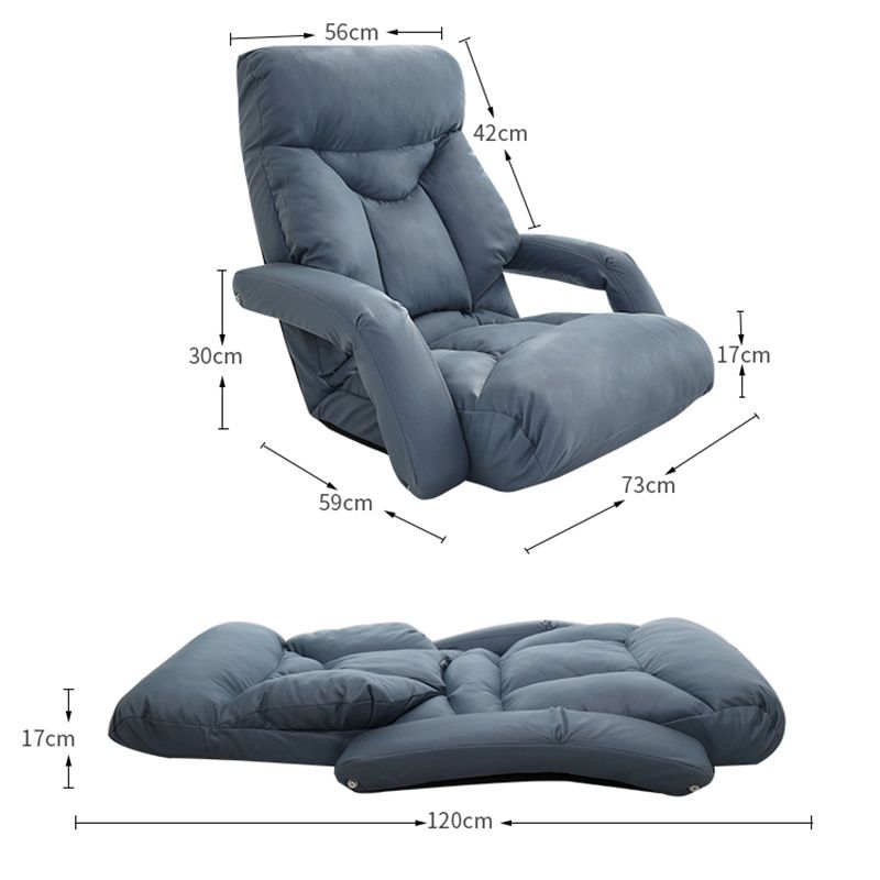 Sedia reclinabile manuale in pelle finta moderna poltrone reclinabili con blocco della posizione