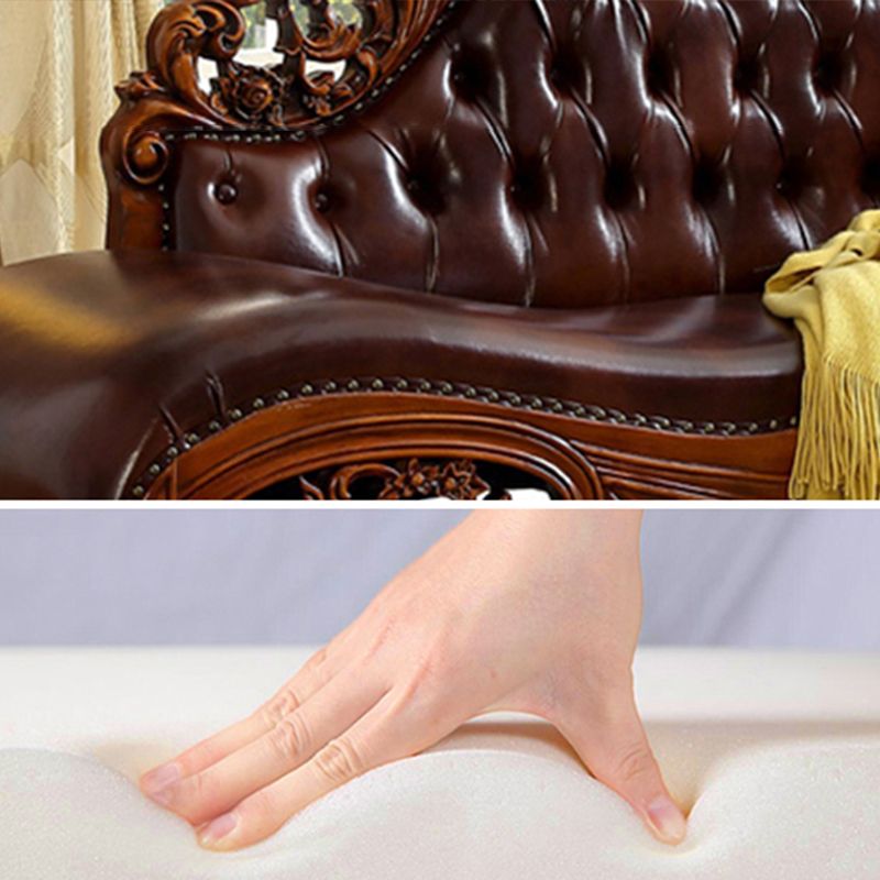 Traditional One Armed Chaise Rolled Arms with Legs for Living Room Clearhalo 'Chairs & Seating' 'Chaise Lounge' 'chaise_lounge' 'furn' 'furn_chaise_lounge' 'Furniture' 'Living Room Furniture' 1200x1200_dbb7adc9-4ed8-4e96-9c9c-4e2dd5a28fc2