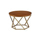 Modern Round Wood Frame Coffee Table Brown Finish Cocktail Table Clearhalo 'Coffee & Accent Tables' 'Coffee Tables' 'coffee_tables' 'furn' 'furn_coffee_tables' 'Furniture' 'Living Room Furniture' 1200x1200_dbbb2b27-7b27-464d-835a-123e42ee0aeb