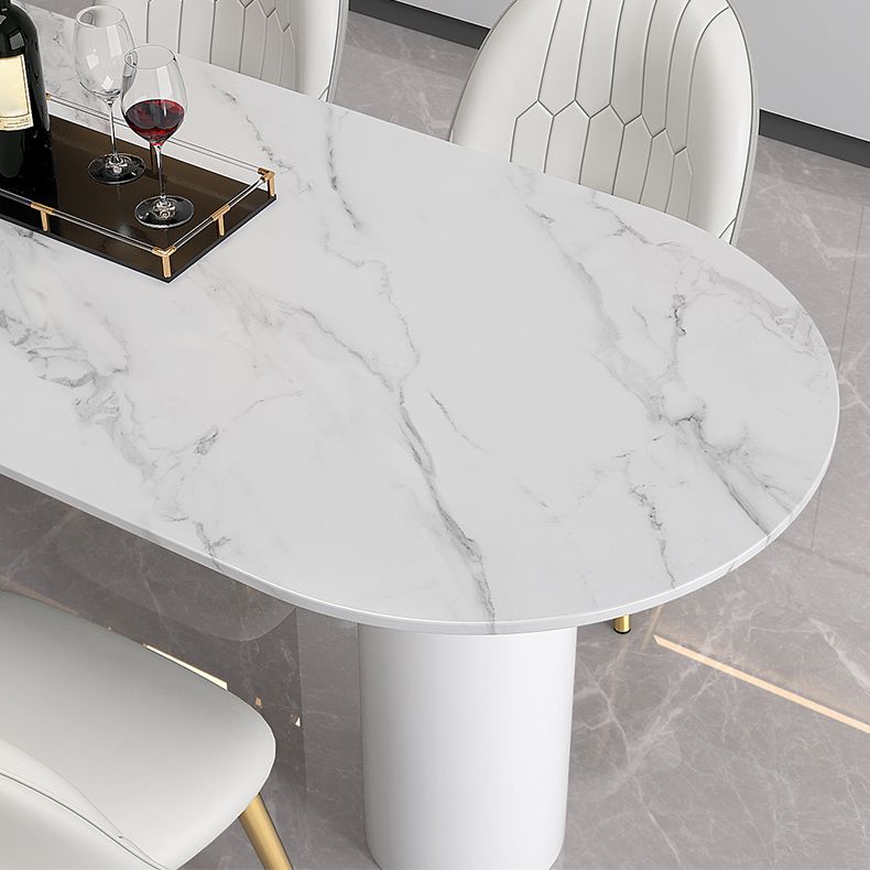 Modern Sintered Stone Dining Table 4 Legs Dining Table for Dining Room Clearhalo ' dining_table' 'Dining Tables & Seating' 'Dining Tables' 'furn' 'furn_dining_table' 'Furniture' 'furniture_dining_table' 'Kitchen & Dining Furniture' 'kitchen&dining_furn' 'kitchen' 'kitchen_dining_table' 1200x1200_dbbb51cf-f393-4307-ac96-bc495200f38e