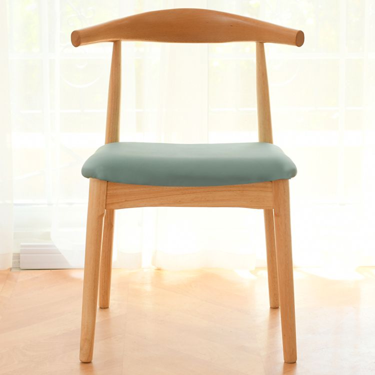 Scandinavian Rubberwood Open Side Chair Multi-color Dining Chair with 4 Legs Clearhalo ' kitchen&dining_furn' 'Dining Chairs' 'Dining Tables & Seating' 'dining_chair' 'Furniture' 'furniture_dining_chair' 'Kitchen & Dining Furniture' 'kitchen' 1200x1200_dbbc648c-60e4-4f8b-9a6a-ad61b8ae37a1