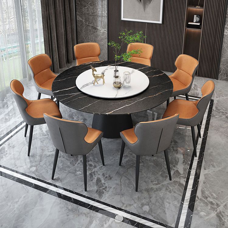 Modern Style Round Furniture Stone Dining Site Table with Pedestal Base Clearhalo ' dining_table' 'Dining Tables & Seating' 'Dining Tables' 'furn' 'furn_dining_table' 'Furniture' 'furniture_dining_table' 'Kitchen & Dining Furniture' 'kitchen&dining_furn' 'kitchen' 'kitchen_dining_table' 1200x1200_dbbd3310-cf18-45ee-89ba-6b18c160d474