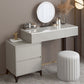 Contemporary Slate Top Vanity Dressing Table Wood 4 Drawer Vanity Set