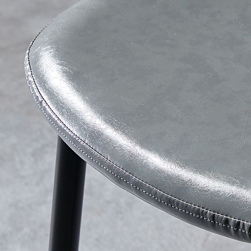 Nordic Style Dining Chairs Armless Side Chairs for Kitchen with Metal Legs Clearhalo ' kitchen&dining_furn' 'Dining Chairs' 'Dining Tables & Seating' 'dining_chair' 'furn' 'furn_dining_chair' 'Furniture' 'furniture_dining_chair' 'Kitchen & Dining Furniture' 'kitchen' 1200x1200_dbbf12dc-5343-46bf-a1c5-5cb40a9d87c5