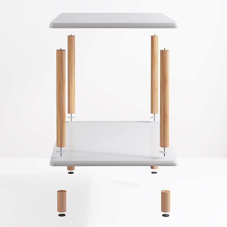 モダンなスタイルの本棚木製オープンバックエタゲールの本棚