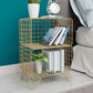 Metal Accent Table Nightstand Open Storage Bedside Cabinet for Bedroom Clearhalo 'Bedroom Furniture' 'furn' 'furn_night_stand' 'Furniture' 'night_stand' 'Nightstands' 1200x1200_dbc04683-bfe4-47f3-bf62-83ff63c382cd