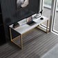 Contemporary White Office Desk with Metal Legs Marble Writing Desk Clearhalo 'furn' 'furn_office_desk' 'Furniture' 'Office Desks' 'Office Furniture' 'office_desk' 1200x1200_dbc13561-eb0f-42f0-a396-bfdc3faae6e7