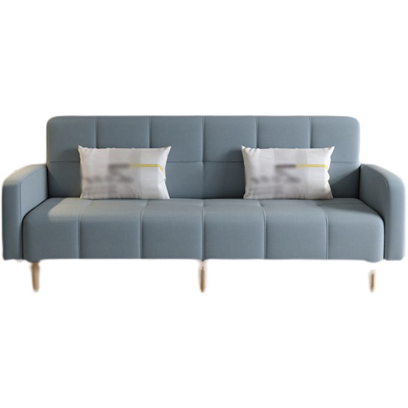 Transitional Modern Loose Back Linen Square Arm Settee with slipcovered Clearhalo 'furn' 'furn_sofas' 'Furniture' 'furniture_sofas' 'kitchen' 'kitchen_sofas' 'Living Room Furniture' 'Sofa' 'sofas' 1200x1200_dbc1ba14-5fdf-452d-9ce5-96633e16d129