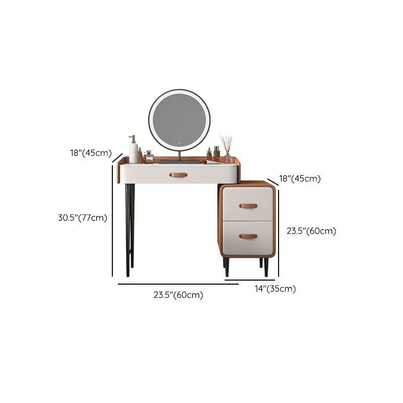 Tavolo da toeletta in legno in legno in legno massiccio in legno in legno massiccio in pietra con cassetti