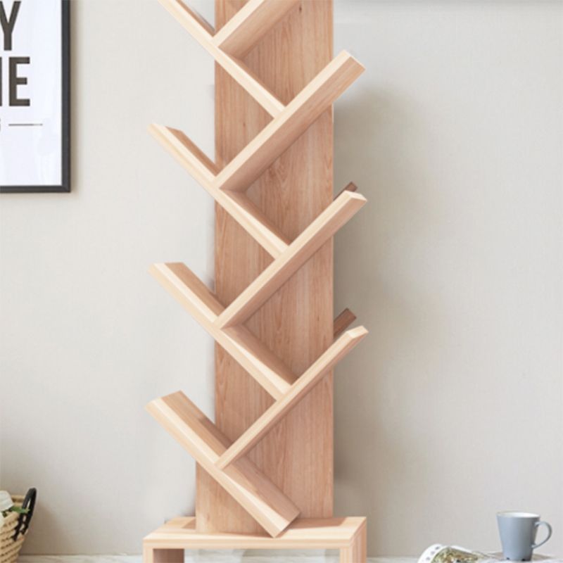 Scandinavische boekenplank Standaard Engineered Wood Gesloten Back -boekenkast