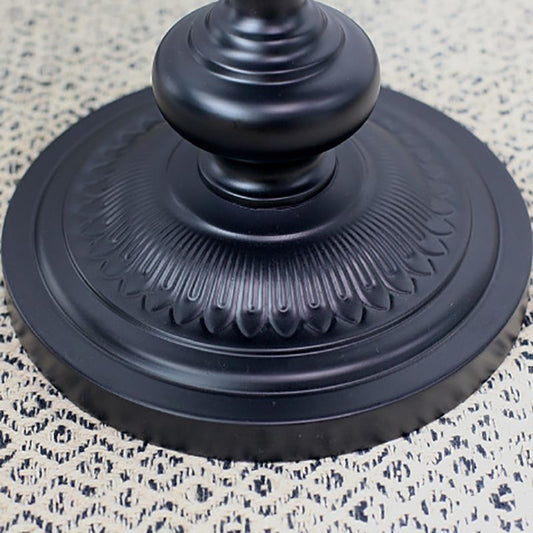 世紀半ば20.47 "丸い丸いトップサイドテーブルメタルペデスタルエンドテーブル