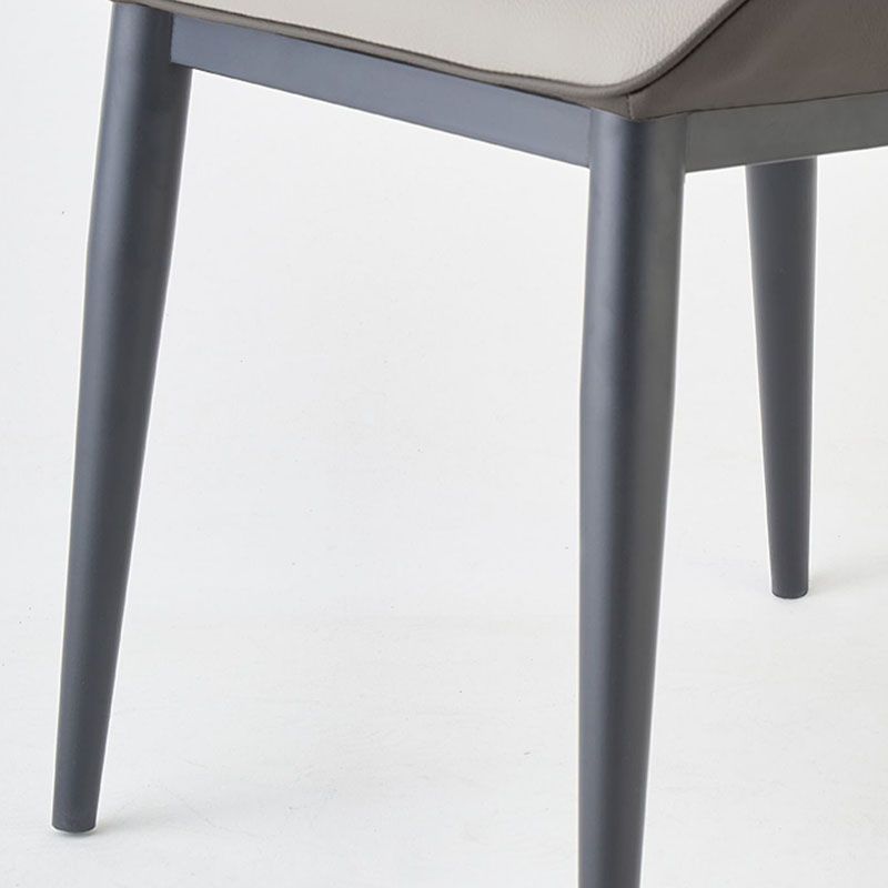 Silla de estilo contemporánea sillas de ala de brazo de cocina con patas de metal