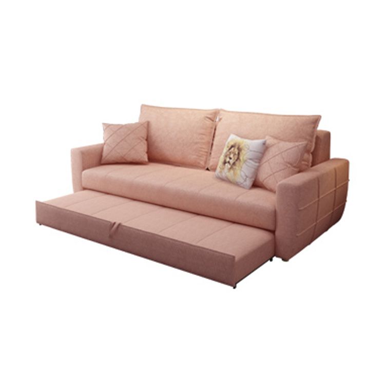 Square Arm Sofa Futon Foldable Pillow Included Cushion Back Sleeper Sofa Clearhalo 'furn' 'furn_futons' 'Furniture' 'Futons & Daybeds' 'Futons' 'Living Room Furniture' 1200x1200_dbc6a5e9-5efc-44b8-9f7b-4e179c3ae524