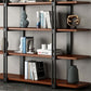 Wooden Etagere Bookcase Contemporary Natural Open Back Bookshelf Clearhalo 'Bookcases' 'furn' 'furn_bookcases' 'Furniture' 'Office Furniture' 1200x1200_dbc76340-0aaa-44fa-a9c6-143f32794ade