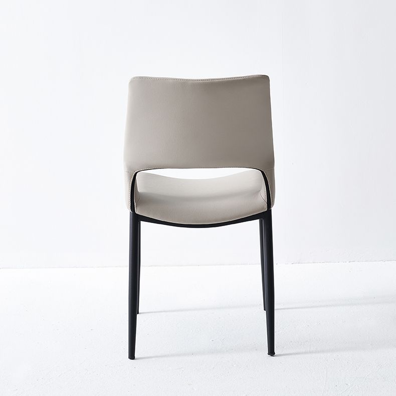 Open Back Side Chair Industrial Style Faux Leather Side Chair Clearhalo 'Dining Chairs' 'Dining Tables & Seating' 'dining_chair' 'furn' 'furn_dining_chair' 'Furniture' 'Kitchen & Dining Furniture' 1200x1200_dbc7cae1-957c-4e9c-8a4c-a7cfee35d574