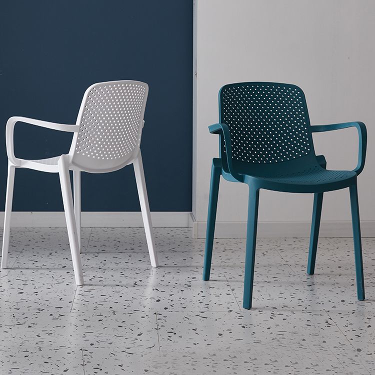 Modern Indoor-Outdoor Dining Arm Chair Multicolor Plastic Dining Arm Chair Clearhalo ' kitchen&dining_furn' 'Dining Chairs' 'Dining Tables & Seating' 'dining_chair' 'furn' 'furn_dining_chair' 'Furniture' 'furniture_dining_chair' 'Kitchen & Dining Furniture' 'kitchen' 1200x1200_dbc7e55d-29a1-4af7-a859-75fbf5ee2e65