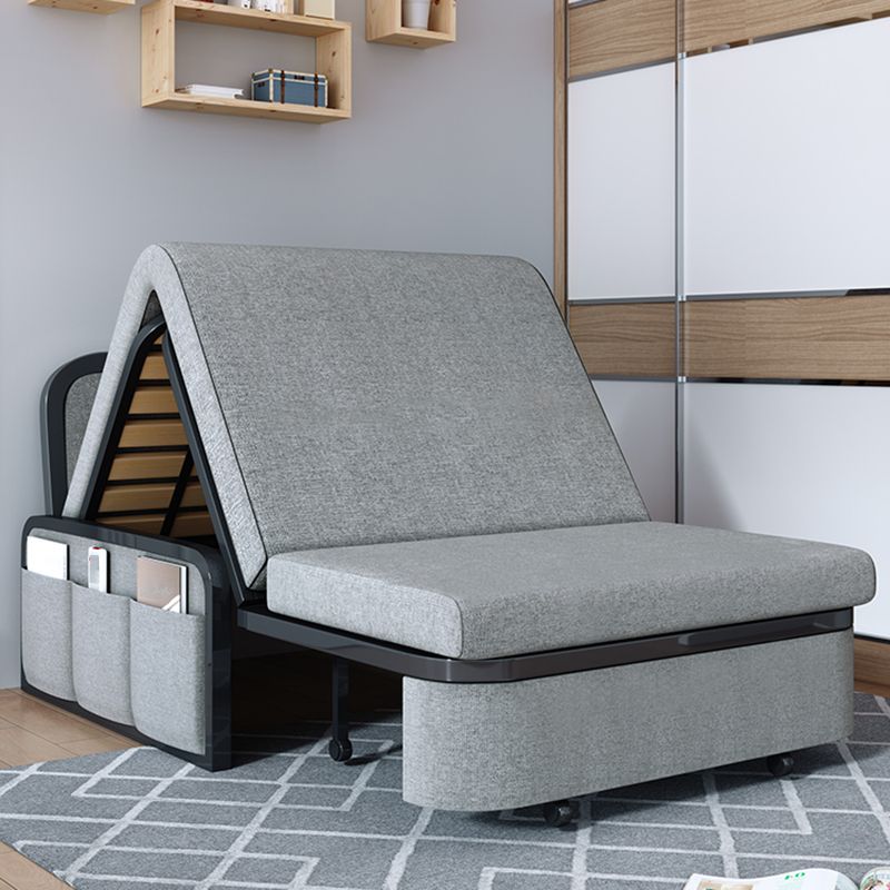 Divano convertibile di divano a letto senza braccio contemporaneo con cuscini