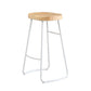 Contemporary Backless Counter Stool Pine Wood Armless Barstool with White Sled Base Clearhalo 'Bar Furniture' 'Bar Stools' 'bar_stools' 'furn' 'furn_bar_stools' 'Furniture' 'Kitchen & Dining Furniture' 1200x1200_dbc8b083-0f34-4f42-9b4b-c806d7d7dbe3
