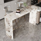 Glam Rectangle Bistro Bar Table Sintered Stone Bar Table for Home Clearhalo 'Bar Furniture' 'Bar Tables' 'bar_tables' 'furn' 'furn_bar_tables' 'Furniture' 'Kitchen & Dining Furniture' 1200x1200_dbca41f1-59c3-4d13-bf66-7170ddc1fc98