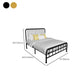 カスタムレッグ付きの金属標準ベッドオープンフレームヘッドボードベッド