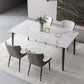 Simplicity Dinette Table Rectangle Stone Dinner Table for Dining Room