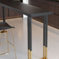 Glam Bar Height Table Solid Wood Top Bistro Bar Table for Patio Use Clearhalo 'Bar Furniture' 'Bar Tables' 'bar_tables' 'furn' 'furn_bar_tables' 'Furniture' 'Kitchen & Dining Furniture' 1200x1200_dbcf6928-2e8a-4eff-a4c6-a1f35d178182