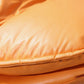 Chaise à bascule orange moderne chaise de culbuteur amovible avec ottoman