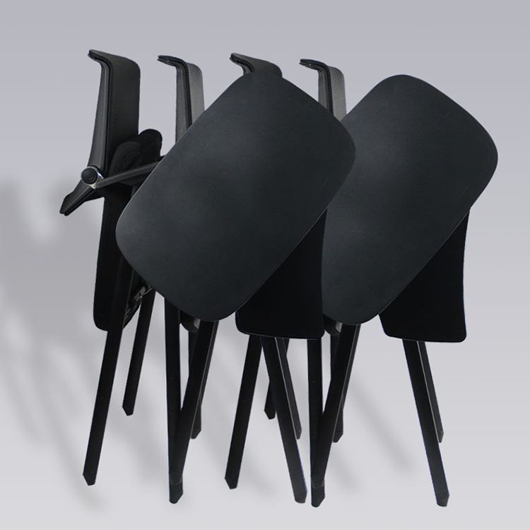 Mesh Mid Back Conference Chair Contemporary Ergonomic Fixed Arms Chairs