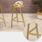 1/3 stuks glamour ijzeren staaftafel set rond bistro set met witte faux marmeren top