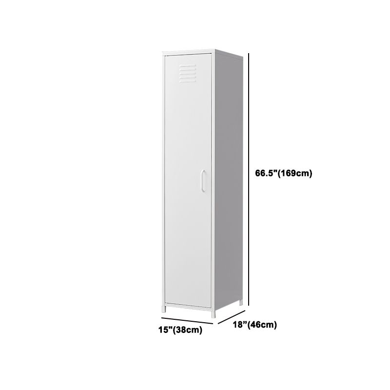 Stalen eigentijdse garderobe -armoire met benen scharnierende opbergkast
