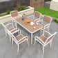 Modern Style Rectangle Table Set 1/2/5/7 Pieces Dining Set for Home