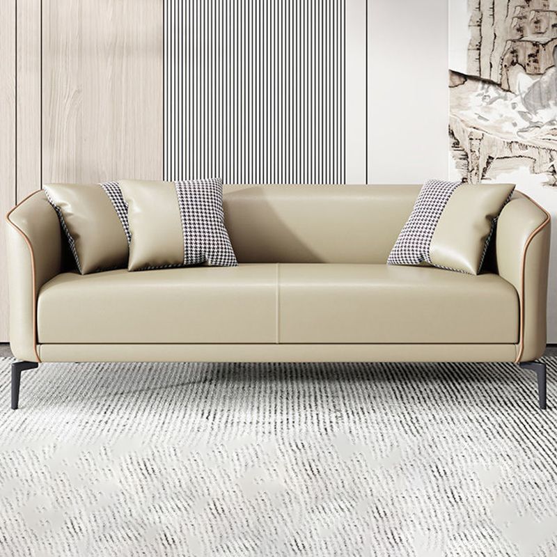 25.98 "幅のタキシードアームソファ染色耐性ソファ2枕付き