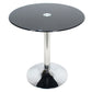 Round Tulip Base Contemporary Dining Table Three-Color Fixed Table of Glass Clearhalo ' dining_table' 'Dining Tables & Seating' 'Dining Tables' 'furn' 'furn_dining_table' 'Furniture' 'furniture_dining_table' 'Kitchen & Dining Furniture' 'kitchen&dining_furn' 'kitchen' 'kitchen_dining_table' 1200x1200_dbdf2729-886b-4279-8803-9a2c3057e8d5