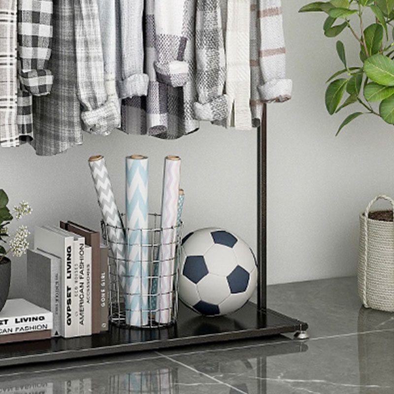 Approfilo in metallo nero stile moderno in stile pavimento per casa semplice appendiabiti