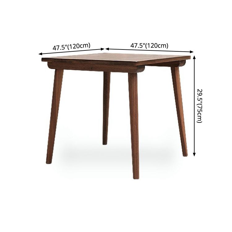 Square 4 Legs Industrial Table Wood Color Fixed Table of Solid Wood Clearhalo ' dining_table' 'Dining Tables & Seating' 'Dining Tables' 'furn' 'furn_dining_table' 'Furniture' 'furniture_dining_table' 'Kitchen & Dining Furniture' 'kitchen&dining_furn' 'kitchen' 'kitchen_dining_table' 1200x1200_dbe1271d-41b9-48ca-aa0a-f4dba17bd478