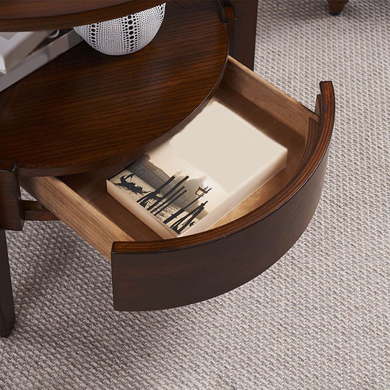 24" L x 24" W Farmhouse Side End Table Wooden Side Table with Shelve and Drawer Clearhalo 'Coffee & Accent Tables' 'End & Side Tables' 'end_side_table' 'end_side_tables' 'furn' 'furn_end_side_tables' 'Furniture' 'furniture_end_side_table' 'Living Room Furniture' 1200x1200_dbe2211e-675e-4850-bff2-633a0292ef76