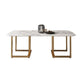 Modern 1/7 Pieces Dining Set Rectangle Stone Dining Table for Dining Room Kitchen