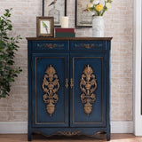 Industrial Rectangle Storage Cabinet with Doors and Drawers Cabinet