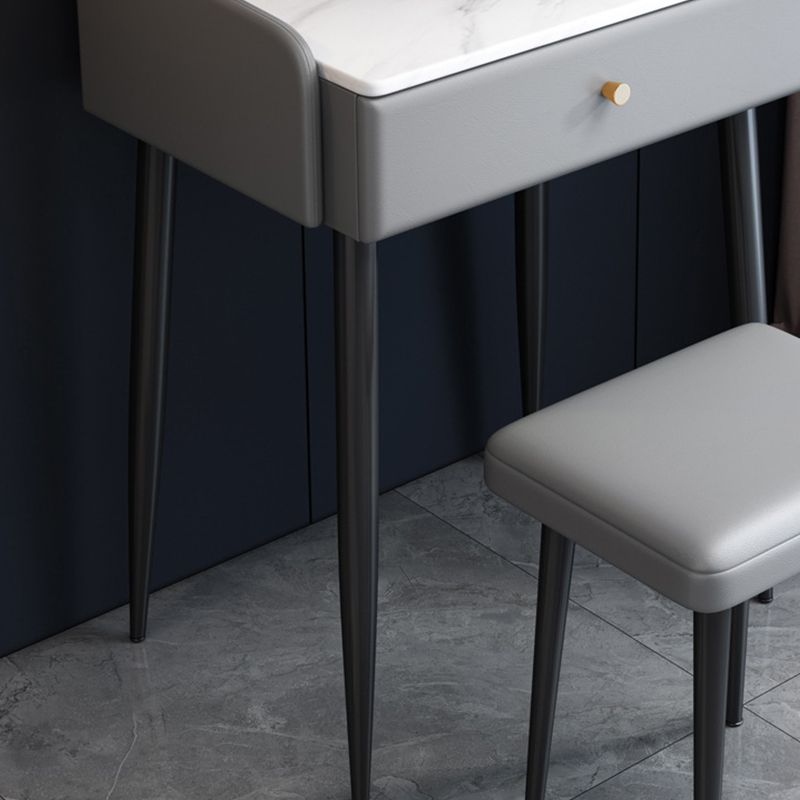 Modern 1 Drawer Vanity Dressing Table 23.62" Wide Vanity Set