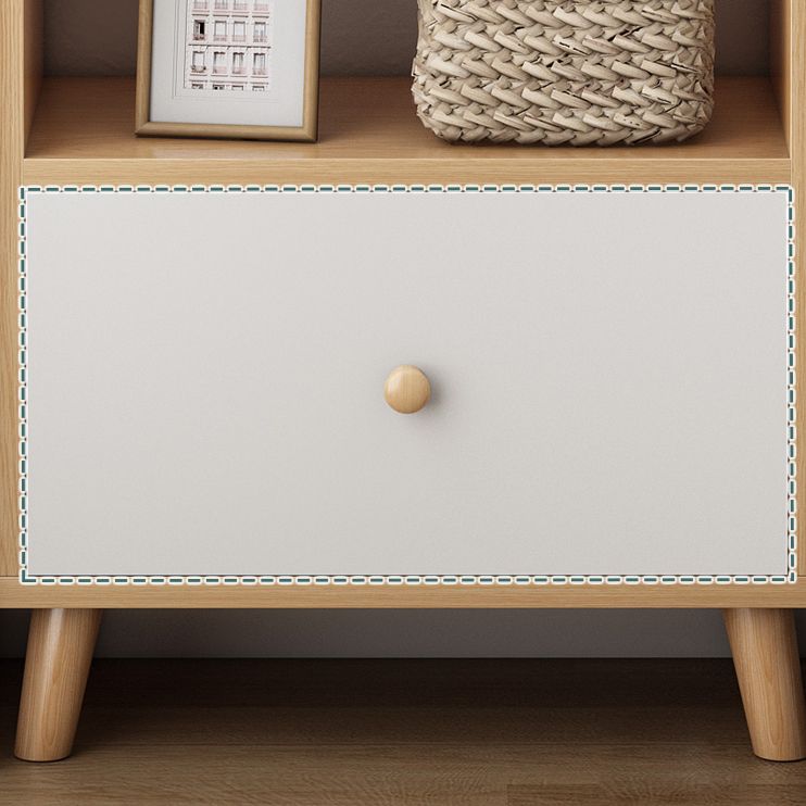 Bibliothèque en bois ouvert Modern Minimalist Home Living Room Bedroom Bibelle