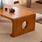 Nordic Cocktail Table Sled Solid Wood Rectangle Single Coffee Table