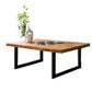 Solid Wood Coffee Table Trestle Medium Wood Coffee Cocktail Table Clearhalo 'Coffee & Accent Tables' 'Coffee Tables' 'coffee_tables' 'furn' 'furn_coffee_tables' 'Furniture' 'Living Room Furniture' 1200x1200_dbeed1c9-748c-43c1-9684-a10a34cf5bae
