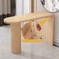 Mesa de comedor de madera Mesa de bar con pedestal doble contemporánea