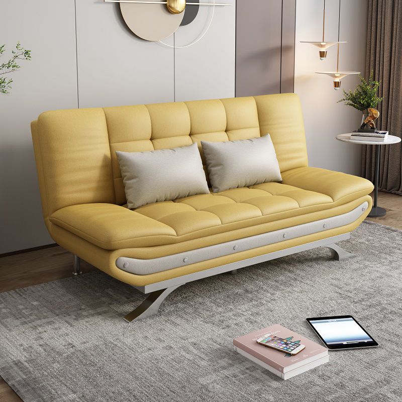 Modern Armless Sofa Faux Leather 35"W Modern Sofa for Living Room Clearhalo 'furn' 'furn_sofas' 'Furniture' 'furniture_sofas' 'kitchen' 'kitchen_sofas' 'Living Room Furniture' 'Sofa' 'sofas' 1200x1200_dbf15437-7414-4f15-be33-bc8af069a650