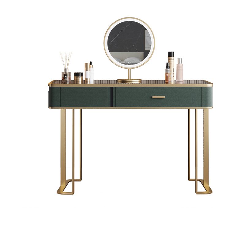 Glas Top Waschtisch 2-Drawer Stuhl Eitelkeit mit Lichternspiegel