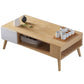 Modern Rectangle Wooden Coffee Table 4 Legs Cocktail Table with Storage Clearhalo 'Coffee & Accent Tables' 'Coffee Tables' 'coffee_tables' 'furn' 'furn_coffee_tables' 'Furniture' 'Living Room Furniture' 1200x1200_dbf51bad-7ff8-46e2-abf3-31b333f031e7